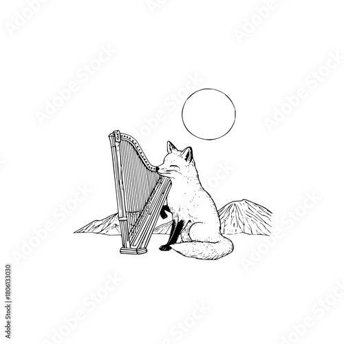 Hedgehog illustration art print drawing sketch animal diamonds cute wildlife nature forest adorable design 100char