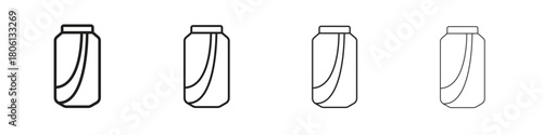 Soda can icon. Simple graphic element set