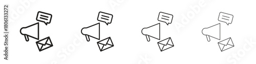 Social campaign icon. Simple graphic element set