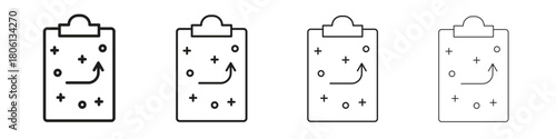 Strategical planning icon. Simple graphic element set