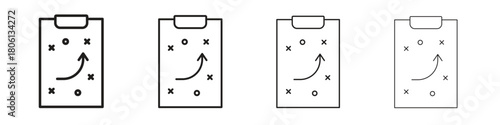 Strategy icon. Simple graphic element set
