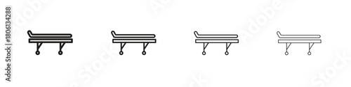 Stretcher icon. Simple graphic element set