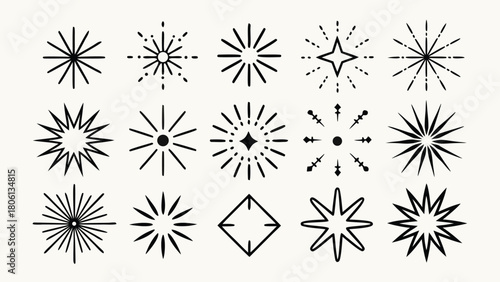 An assortment of different symbols, featuring shapes, arrows, and icons, arranged visually for easy identification..eps