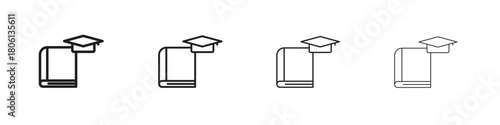 Thesis icon. Simple graphic element set