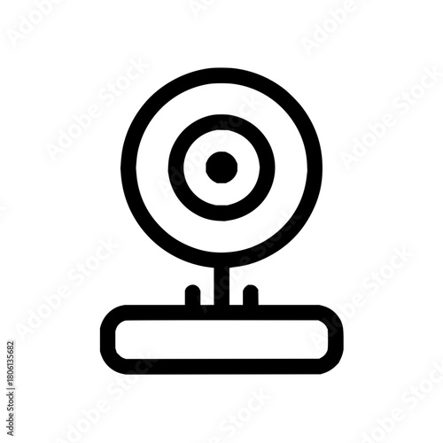 Webcam camera video conference call online communication computer device technology equipment digital cam icon