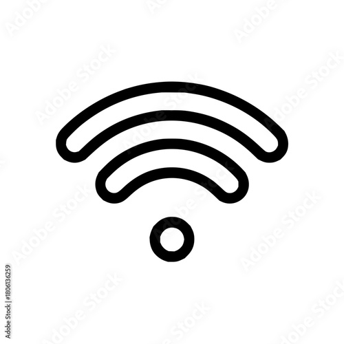 Wifi wireless signal connection network internet hotspot connection technology communication icon symbol vector
