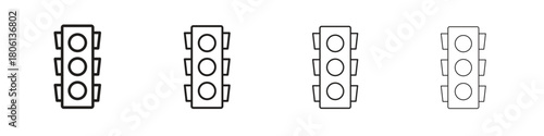 Trafic icon. Simple graphic element set