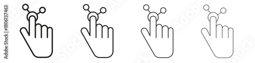 Usability icon. Simple graphic element set