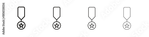 Veteran icon. Simple graphic element set