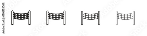 Volleyball net icon. Simple graphic element set