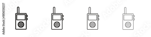 Walkie talkie icon. Simple graphic element set