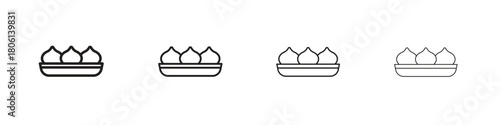 Xiao long bao icon. Simple graphic element set