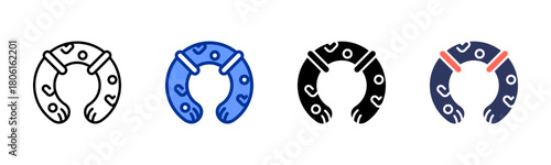 Nursing Pillow icon set multiple style collection