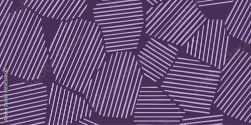 Fragmented Geometry An Abstract Pattern of Parallel Lines on Blocks for Modern Backgrounds