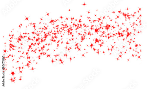 Red Stars White Background PNG scattered glowing red stars on clean white backdrop
