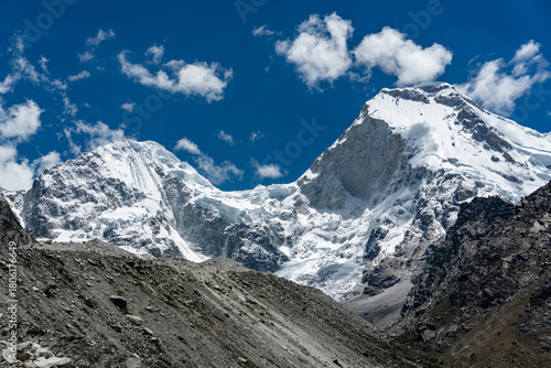 mountain landscape with snow