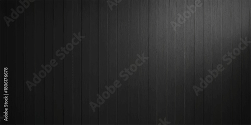 Dark vintage wood wall texture with rough, scratched black and gray surface pattern backdrop