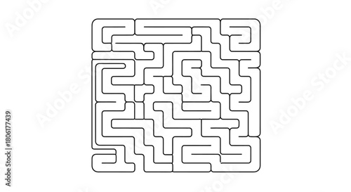 Find your way through this classic maze, a simple puzzle for kids or a brain teaser for adults, great for problem-solving or just plain fun