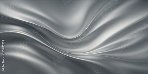 Abstract flowing blue silk fabric texture with elegant smooth waves