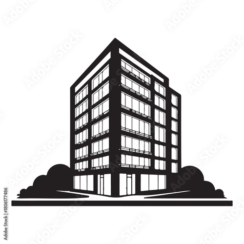 Cityscape Silhouette Illustration