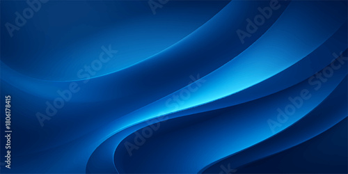 Abstract blue background with flowing wave lines, futuristic digital pattern and smooth gradient texture