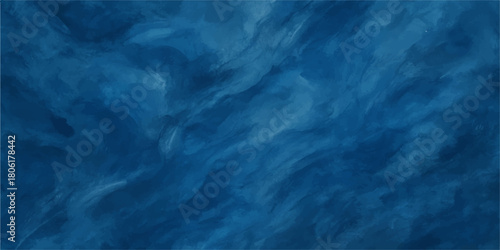 Dark blue abstract background texture with light, water, and subtle smoke pattern motion