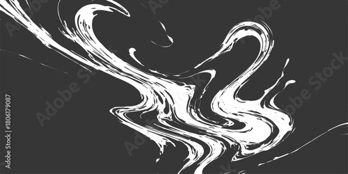 Black and white vector illustration of a tribal dragon pattern with an angel woman silhouette drawing for a tattoo design