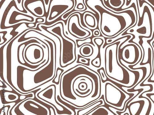 psychedelic brown pattern