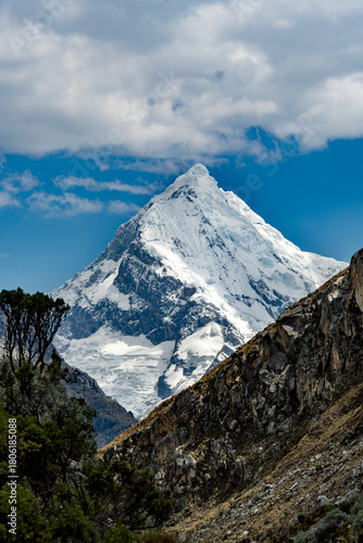 snow covered mountains