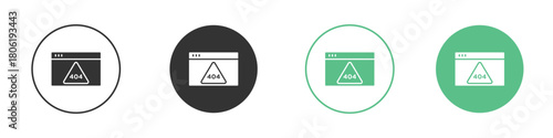 404 Error icon for web design, templates, infographics and more