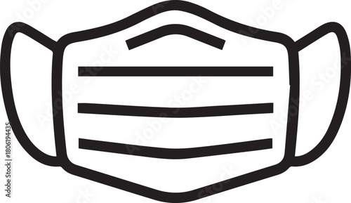 Mask icon for construction and safety purpose.