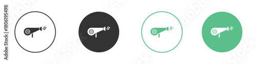 Blow dryer icon for web design, templates, infographics and more