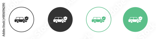 Car insurance icon for web design, templates, infographics and more
