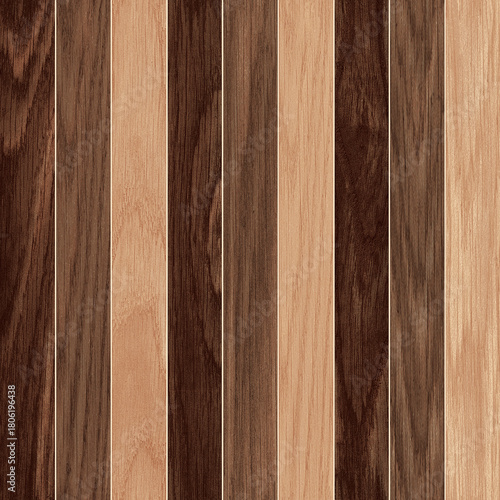 Slika na platnu Multicolor Wood Grain Planks Vertical Pattern Background
