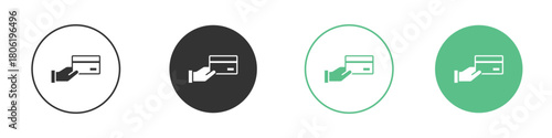 Card payment icon for web design, templates, infographics and more