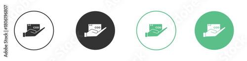 Cash on delivery icon for web design, templates, infographics and more