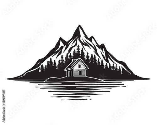 City Architecture Silhouette Graphic