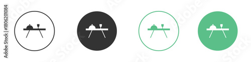 Dining table icon for web design, templates, infographics and more