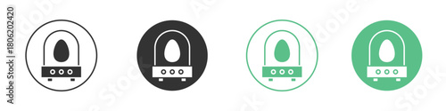 Egg incubator icon for web design, templates, infographics and more