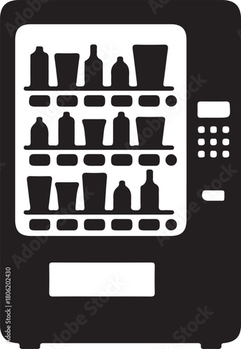 Vending Machine Icon Vector Illustration