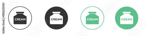 Facial cream icon for web design, templates, infographics and more