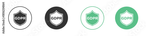 GDPR icon for web design, templates, infographics and more