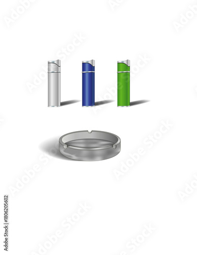 Ashtray, Brand Visual Identity System, Corporate Branding and Design Elements