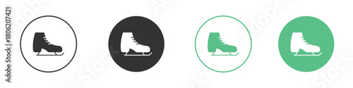 Ice skating icon for web design, templates, infographics and more