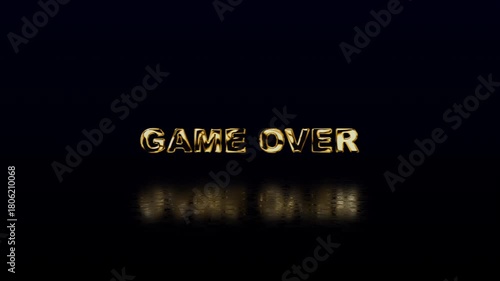 Game over golden dramatic end video game finality