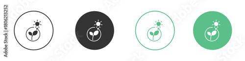 Photosynthesis icon for web design, templates, infographics and more