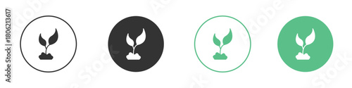 Plant icon for web design, templates, infographics and more