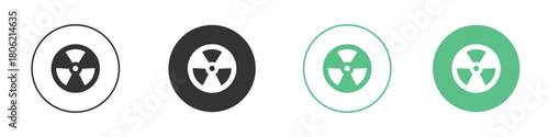 Radioactive icon for web design, templates, infographics and more