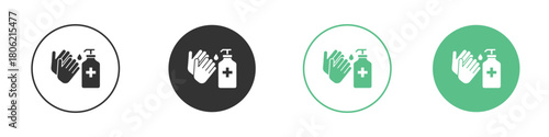 Sanitize hands icon for web design, templates, infographics and more