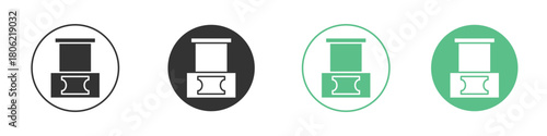 Ticket window icon for web design, templates, infographics and more